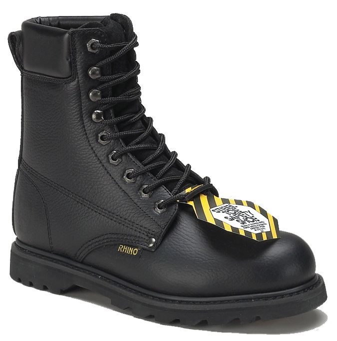 rhino 6 inch steel toe safety work boot