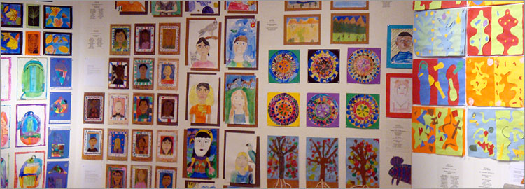 Youth Arts on the gallery walls